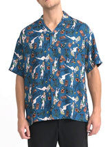 TIKI LOUNGE アロハシャツ/ ALOHA SHIRT (ROYALBLUE)