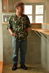 TIKI LOUNGE アロハシャツ / ALOHA SHIRT (GREEN)