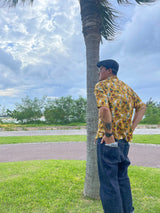 TIKI LOUNGE アロハシャツ / ALOHA SHIRT (mustard)