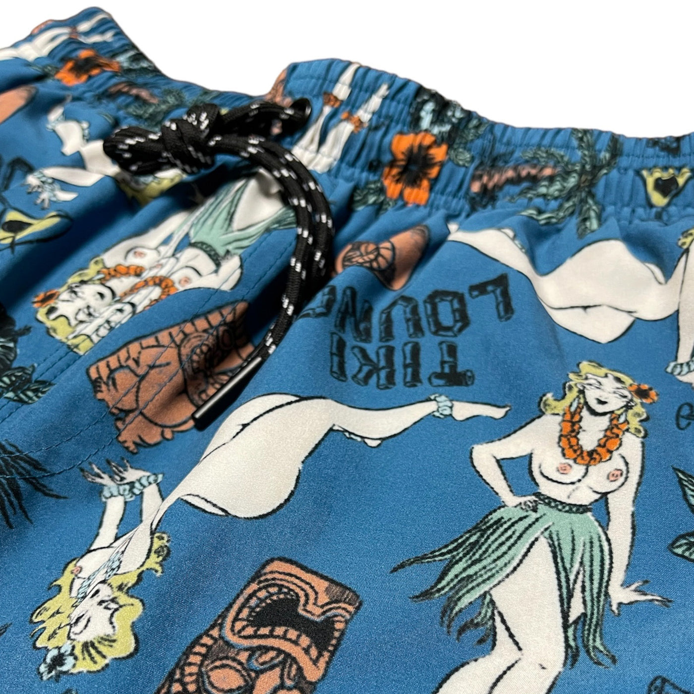 m*u様 tukir kalamkari パンツ　seya. TIKI LOUNGE (BLUE）SURFPANTS – 鶴亀本舗