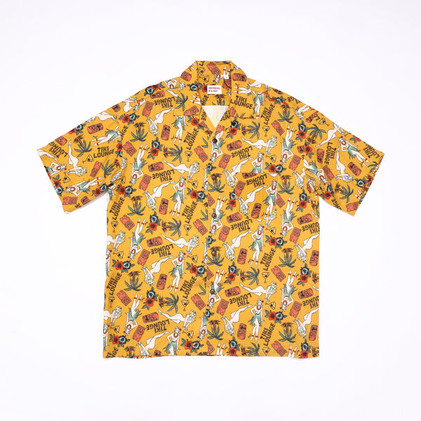 TIKI LOUNGE アロハシャツ / ALOHA SHIRT  (mustard)