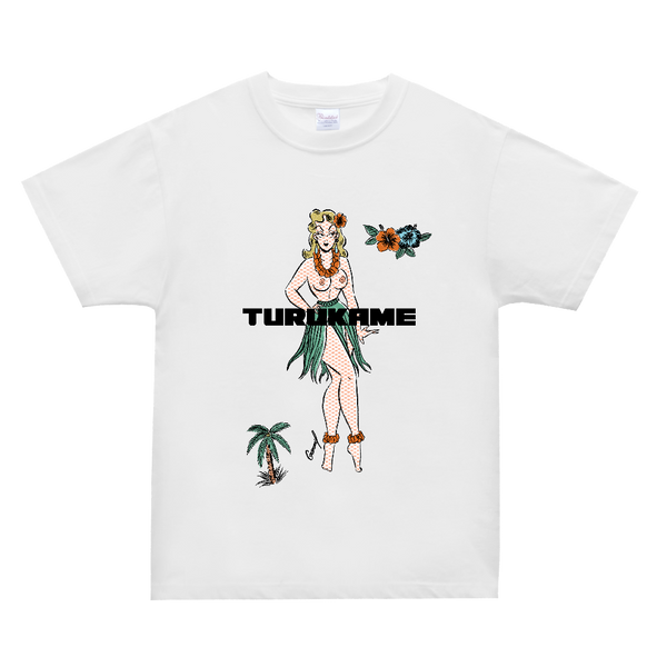 ALOHA GIRL Tシャツ　ホワイト (ロゴあり)