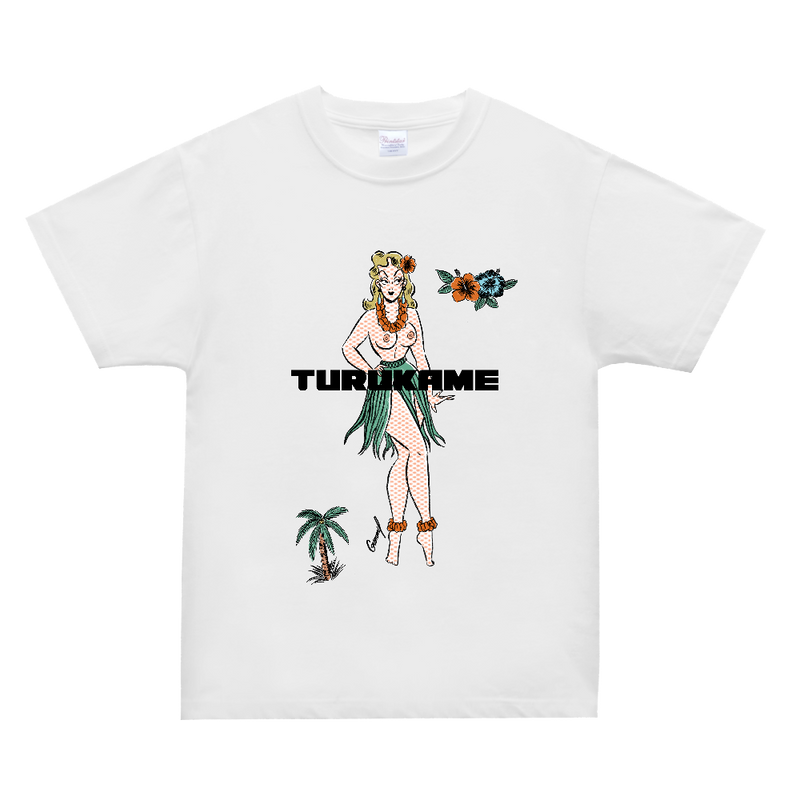 ALOHA GIRL Tシャツ　ホワイト (ロゴあり)